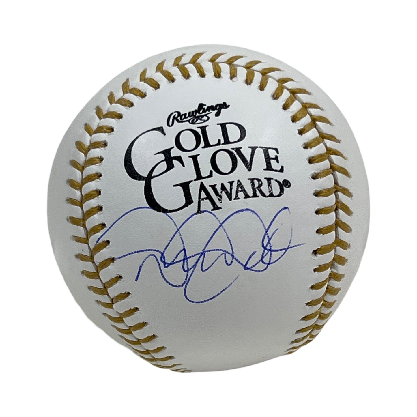 Derek Jeter Autographed Gold Glove Logo Baseball JSA