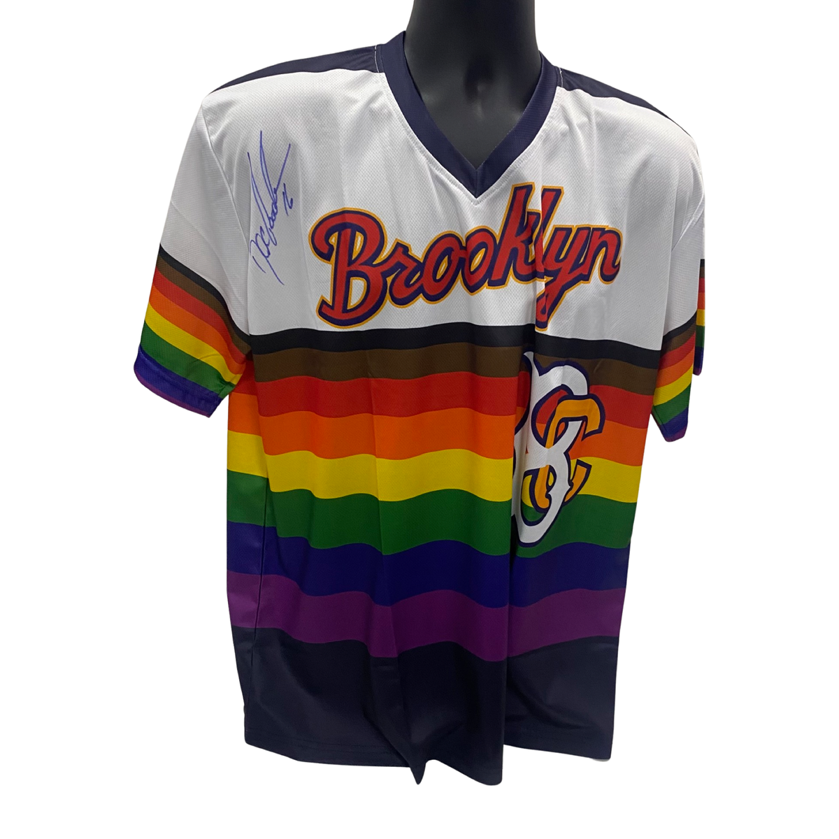 Doc Gooden Autographed New York Mets Cyclones Pride Jersey Steiner CX