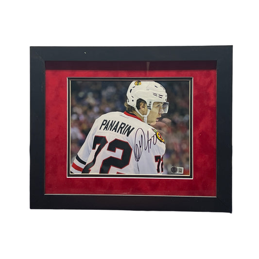 Artemi Panarin Autographed Chicago Blackhawks Framed 8x10 Beckett