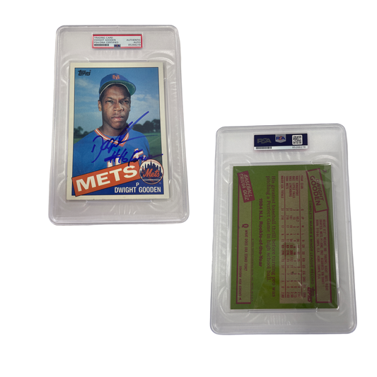 1985 Doc Gooden Topps Jumbo RC #7 "#16 Forever" Inscription PSA Auto Authentic