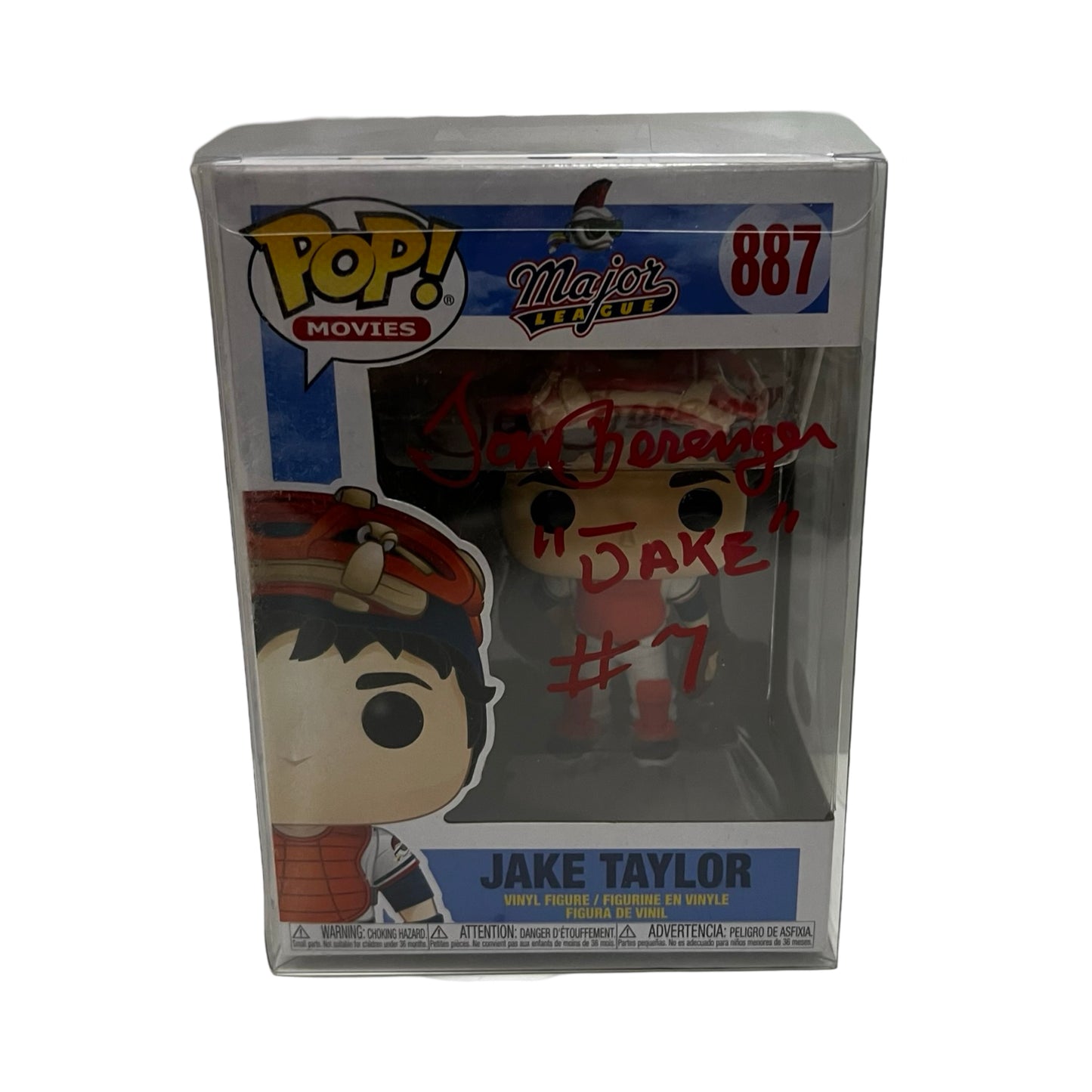 Tom Berenger Autographed Major League Jake Taylor Funko Pop #887 JSA