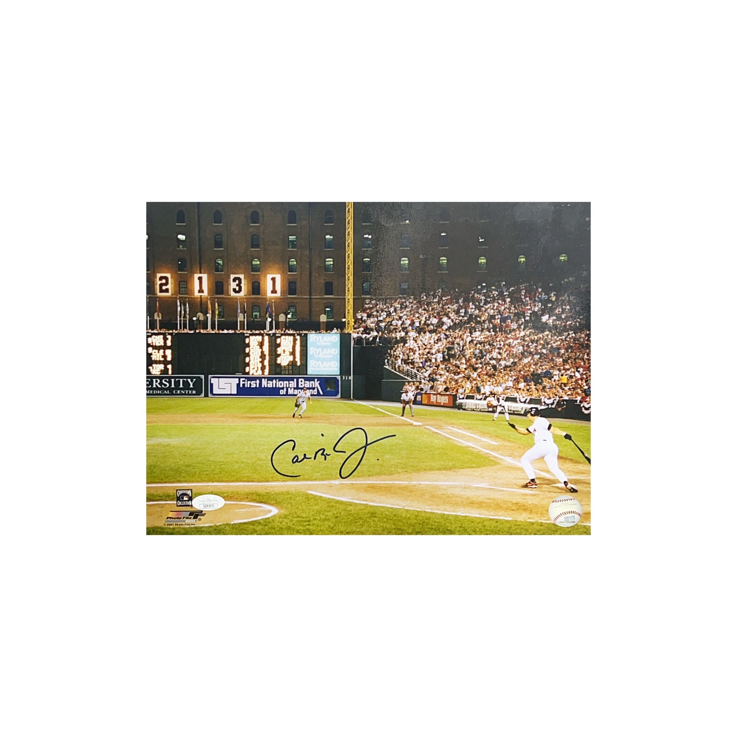 Cal Ripken Jr. Autographed Baltimore Orioles Zoom Out 11x14 JSA