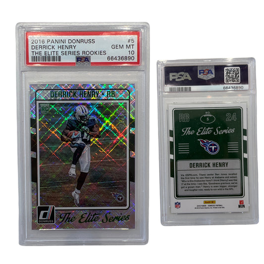 2016 Derrick Henry Panini Donruss The Elite Series Rookies #5 PSA GEM MT 10