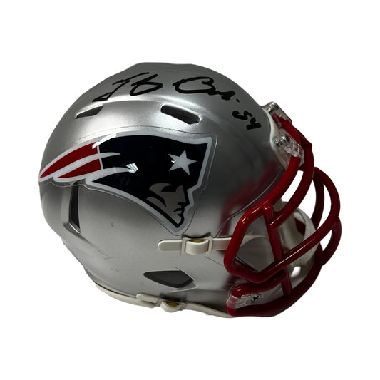 Teddy Bruschi Autographed New England Patriots Speed Mini Helmet Beckett