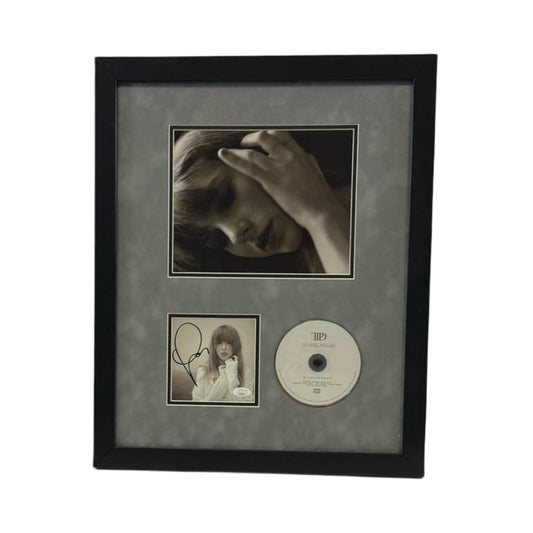 Taylor Swift Autographed Cut & Framed CD 11x14 Frame Side View JSA
