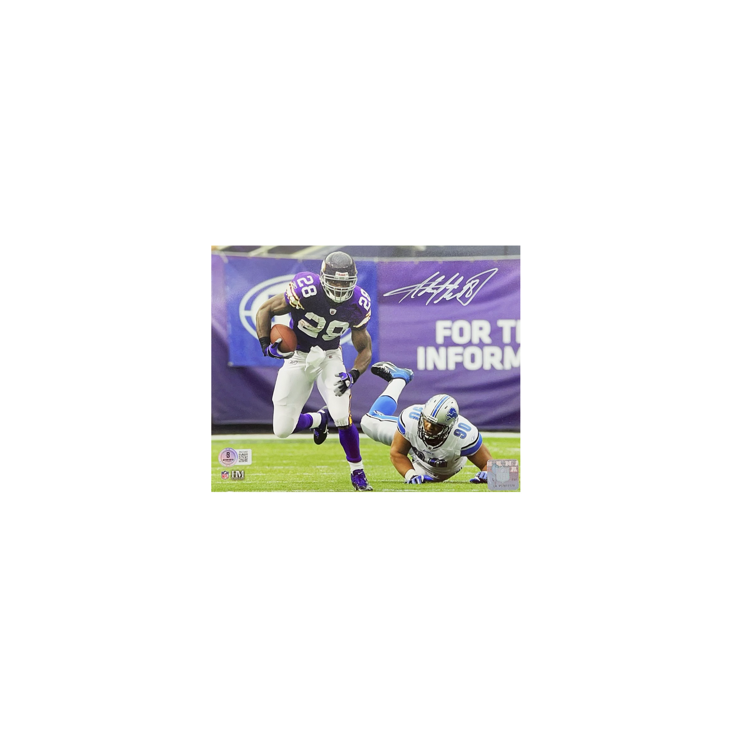 Adrian Peterson Autographed Minnesota Vikings 8x10 Beckett