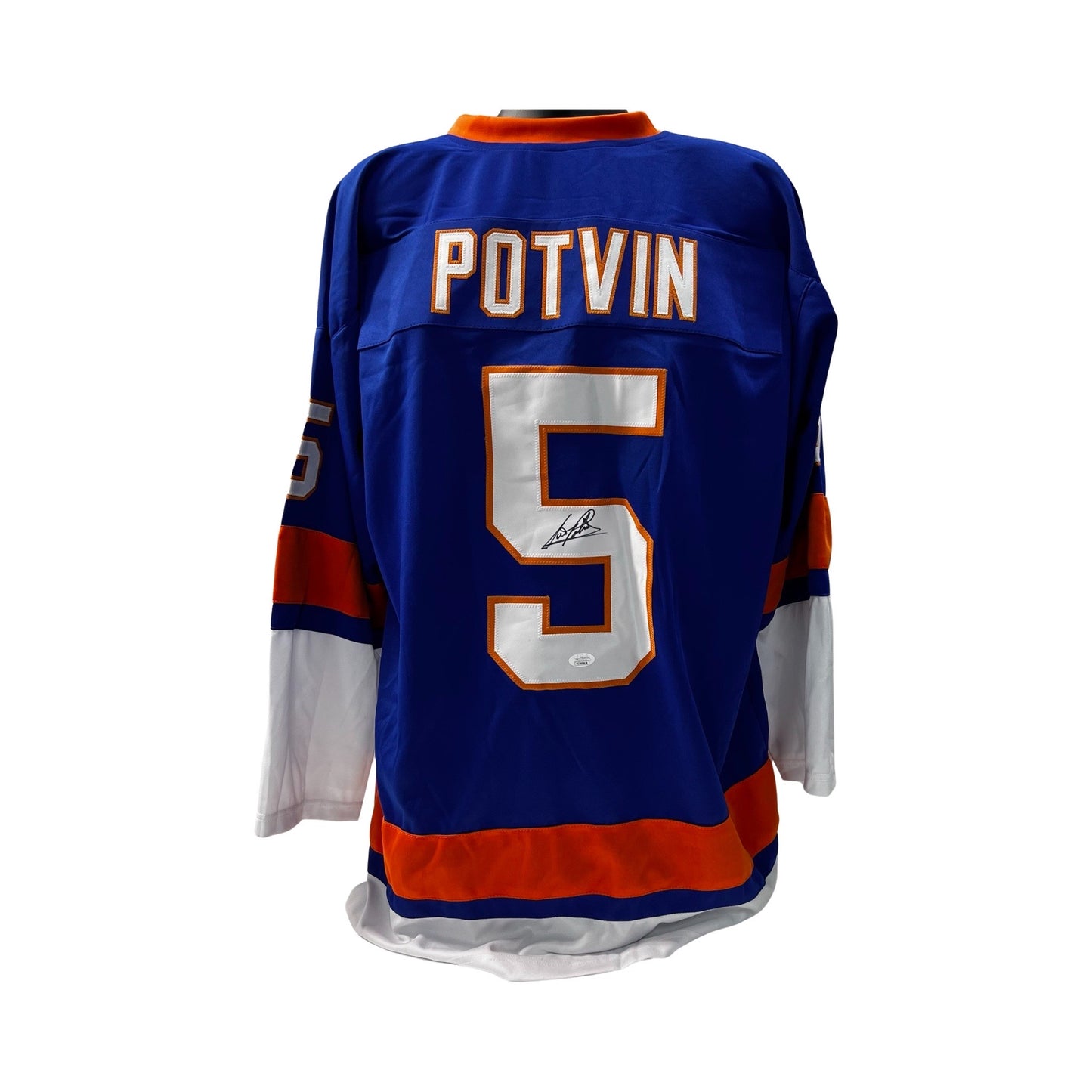 Denis Potvin Autographed New York Islanders Blue Jersey JSA