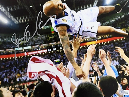 Stephon Marbury Autographed Celebrating 11x14 Beckett
