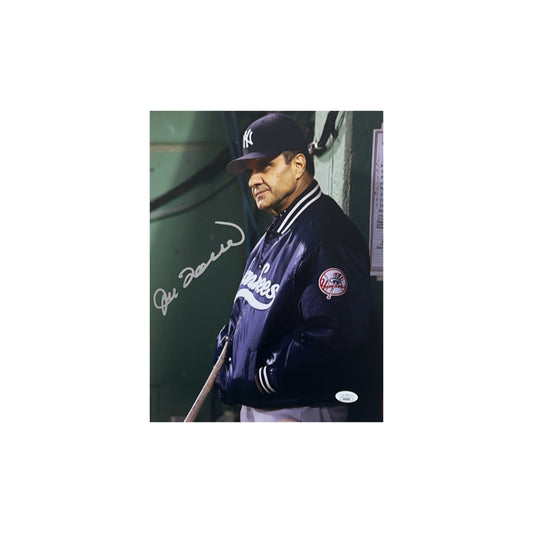 Joe Torre Autographed New York Yankees Dugout Vertical 11x14 JSA
