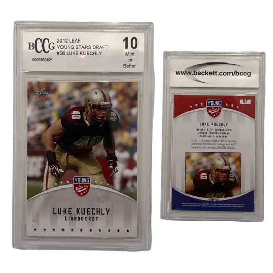2012 Leaf Young Stars Draft #56 Luke Keuchly Beckett BCCG 10