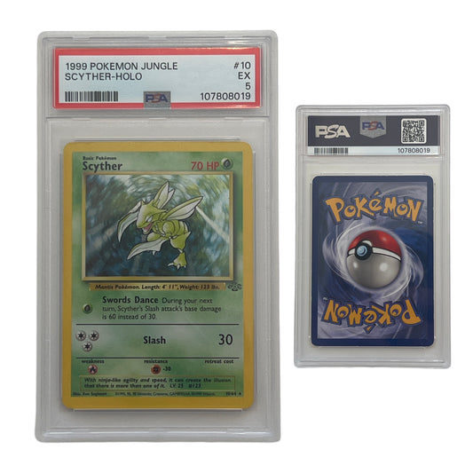 1999 Pokemon Jungle Scyther-Holo #10 PSA EX 5