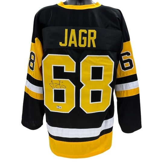 Jaromir Jagr Autographed Pittsburgh Penguins Black Jersey Beckett