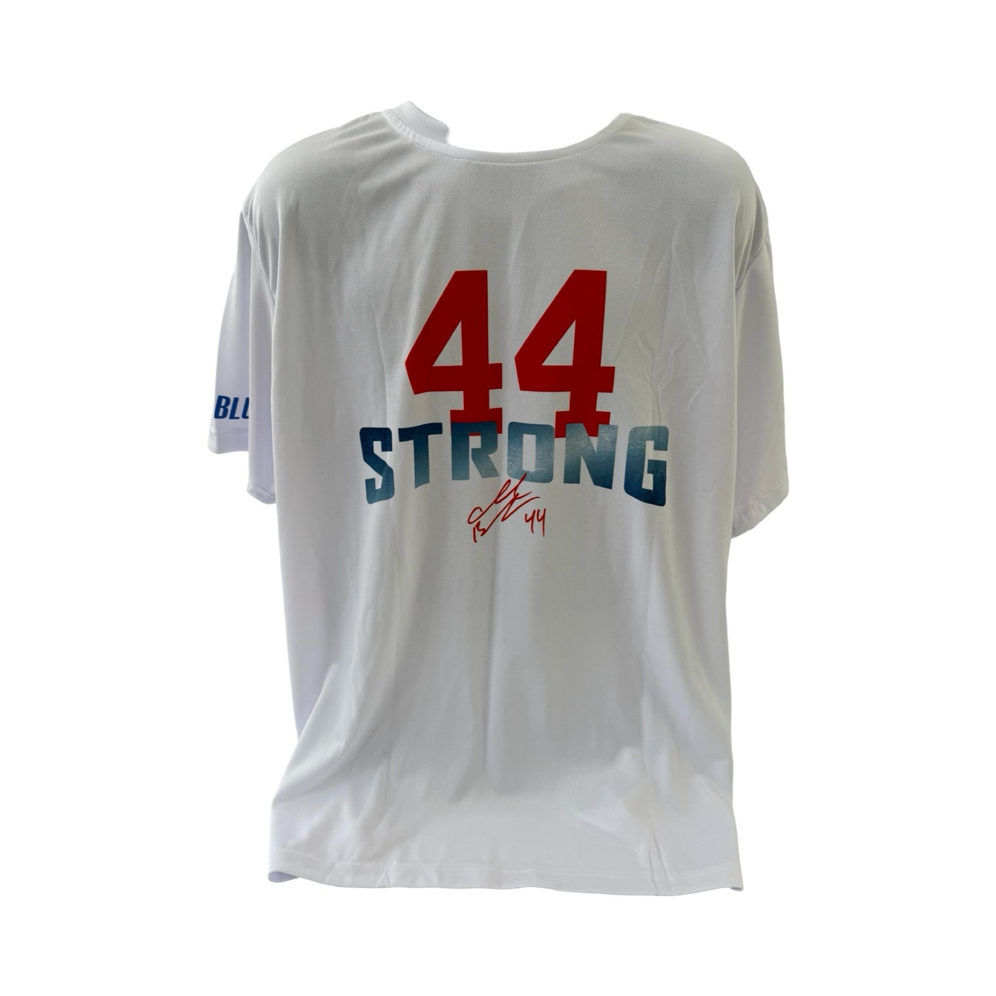 Ahmad Bradshaw 44 Strong Big Logo White T-Shirt