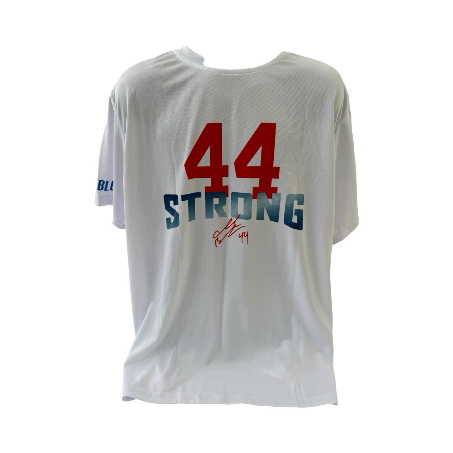Ahmad Bradshaw 44 Strong Big Logo White T-Shirt - Large