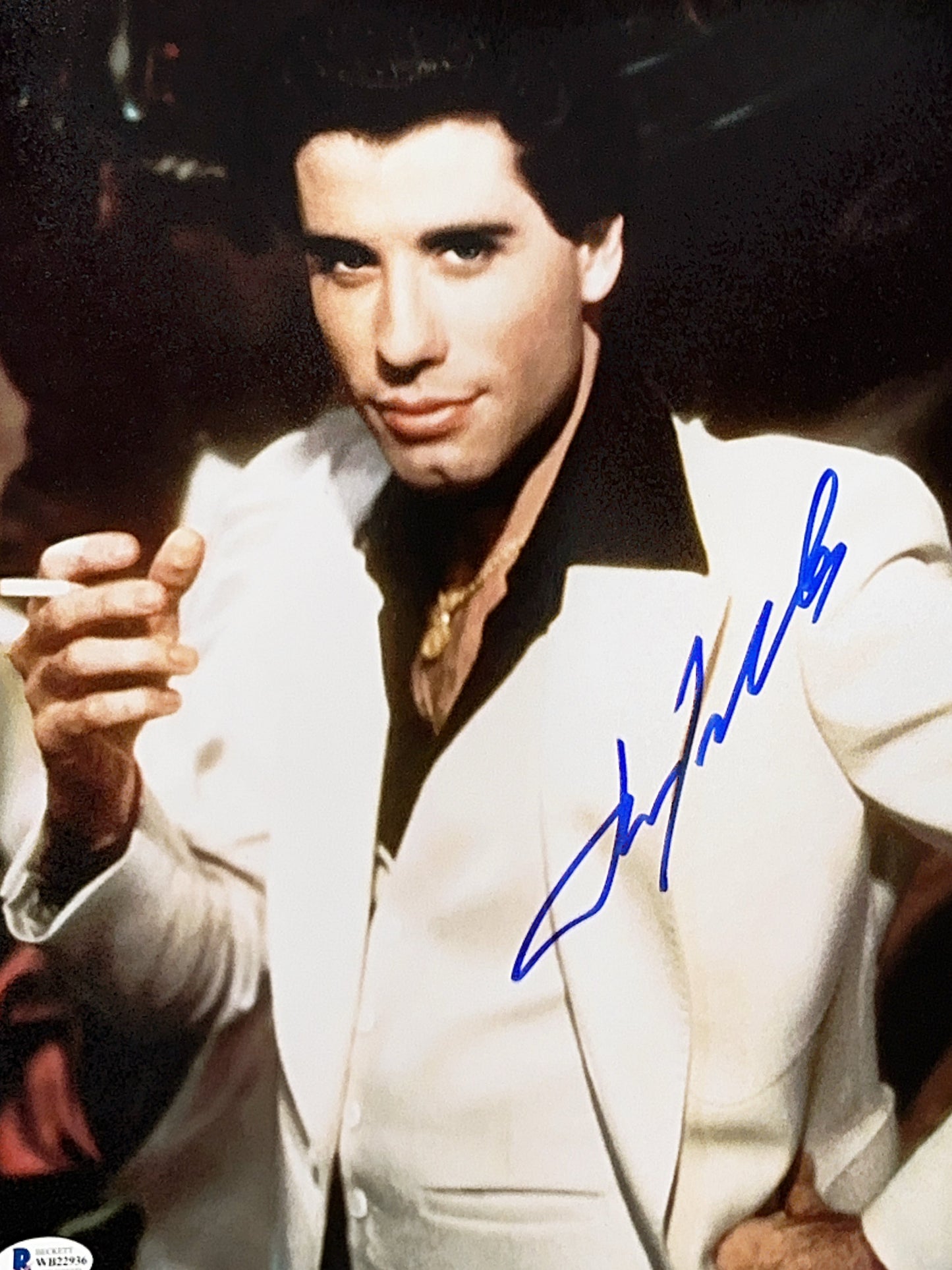 John Travolta Autographed Saturday Night Fever 11x14 Photo Beckett