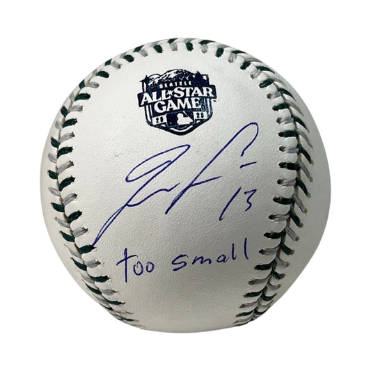 Ronald Acuna Jr. Autographed Atlanta Braves 2023 All Star Game Logo Ball "Too Small" Inscription JSA