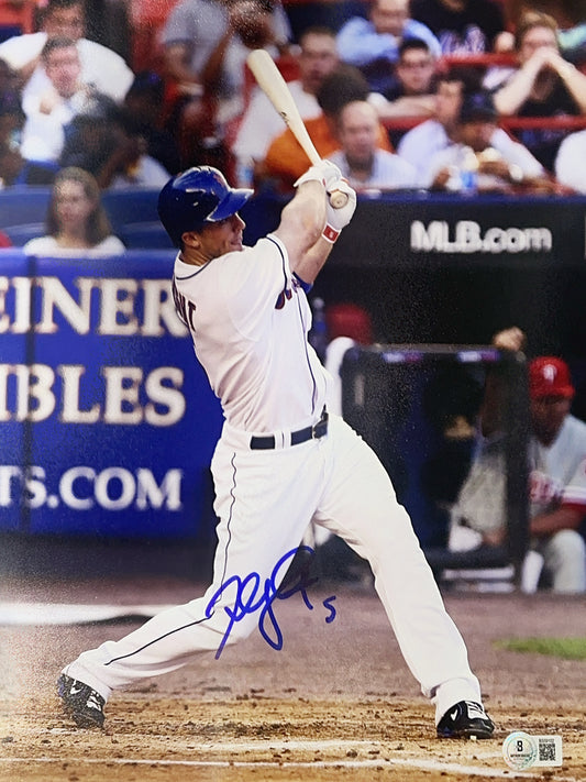 David Wright Autographed New York Mets Swing 11x14 Photo Beckett