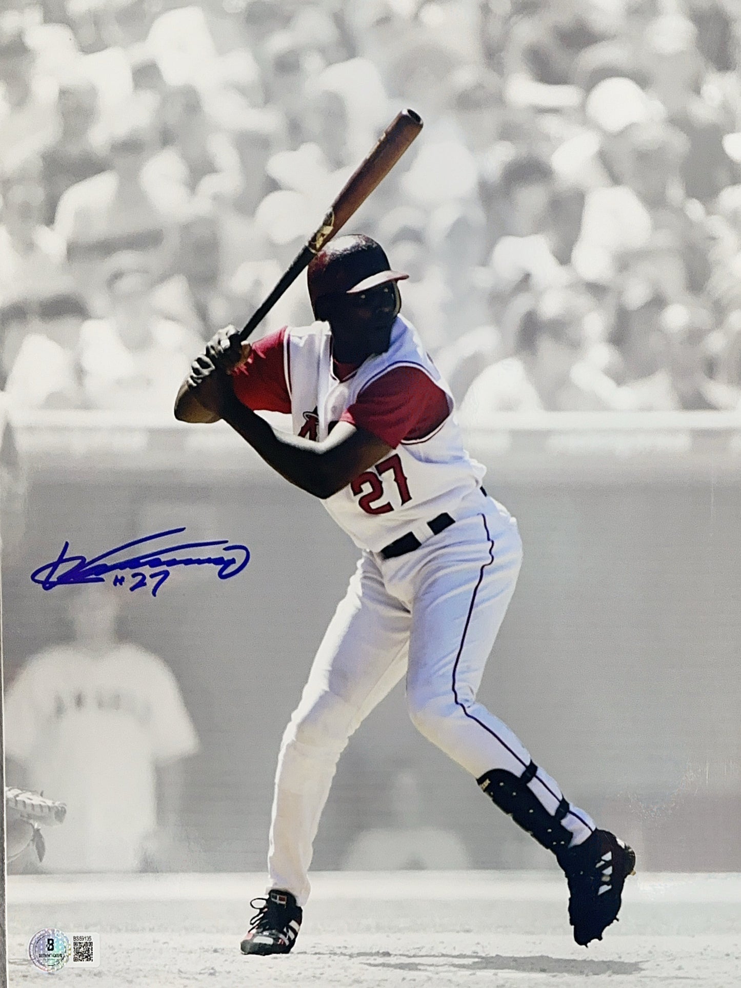 Vladimir Guerrero Sr. Autographed Los Angeles Angels Spotlight Load 11x14 Beckett