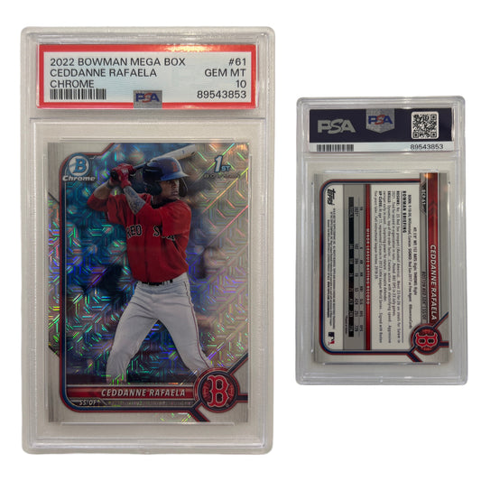2022 Ceddanne Rafaela Bowman Mega Box Chrome #61 PSA GEM MT 10