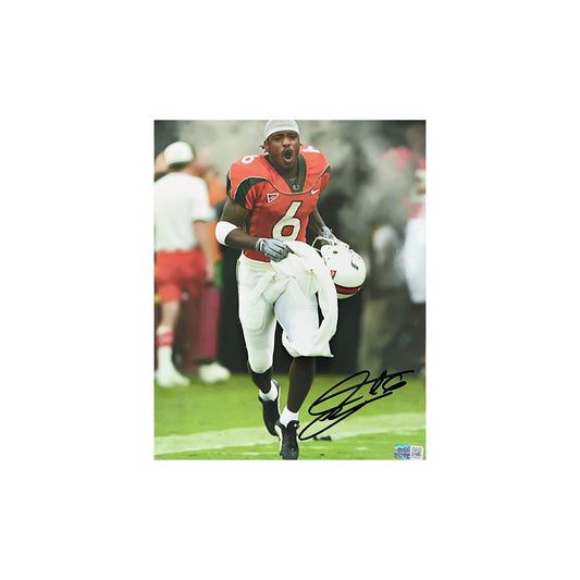 Santana Moss Autographed Miami Hurricanes 8x10 Steiner CX