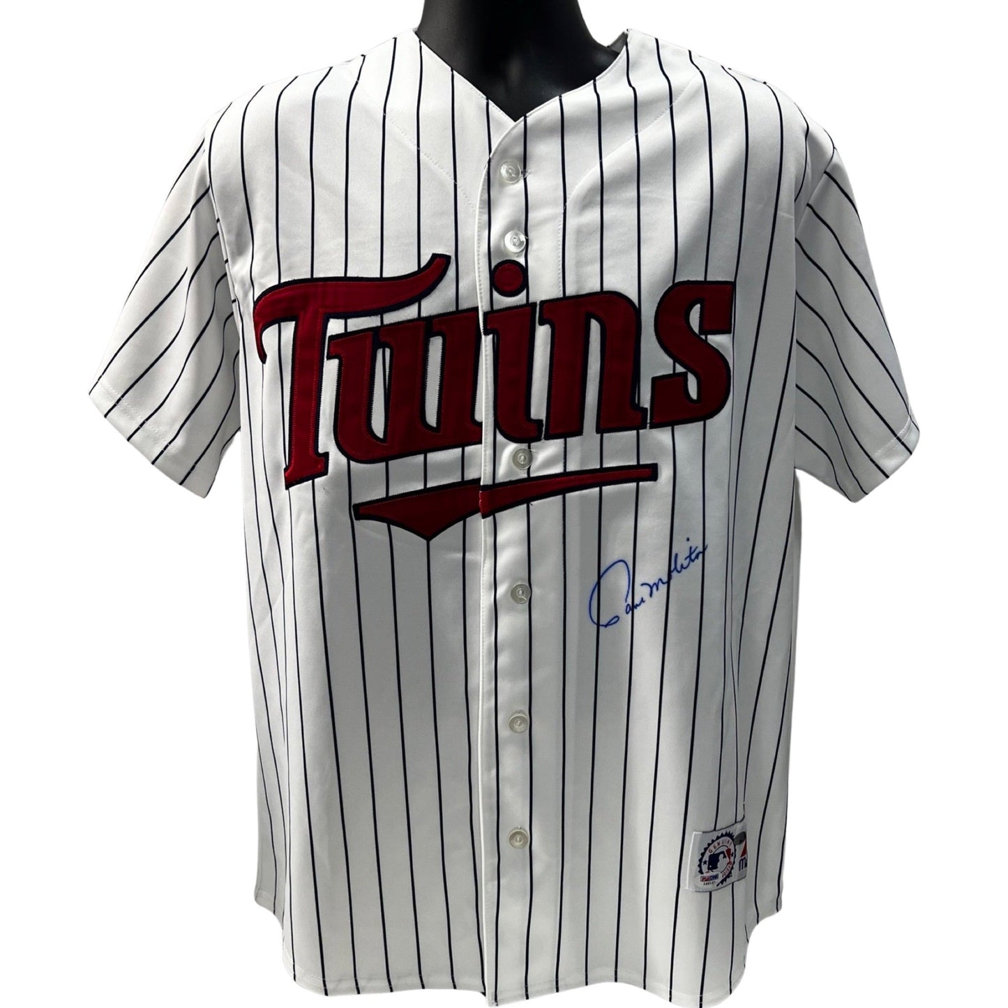 Paul Molitor Autographed Minnesota Twins Majestic Pinstripe Jersey PSA