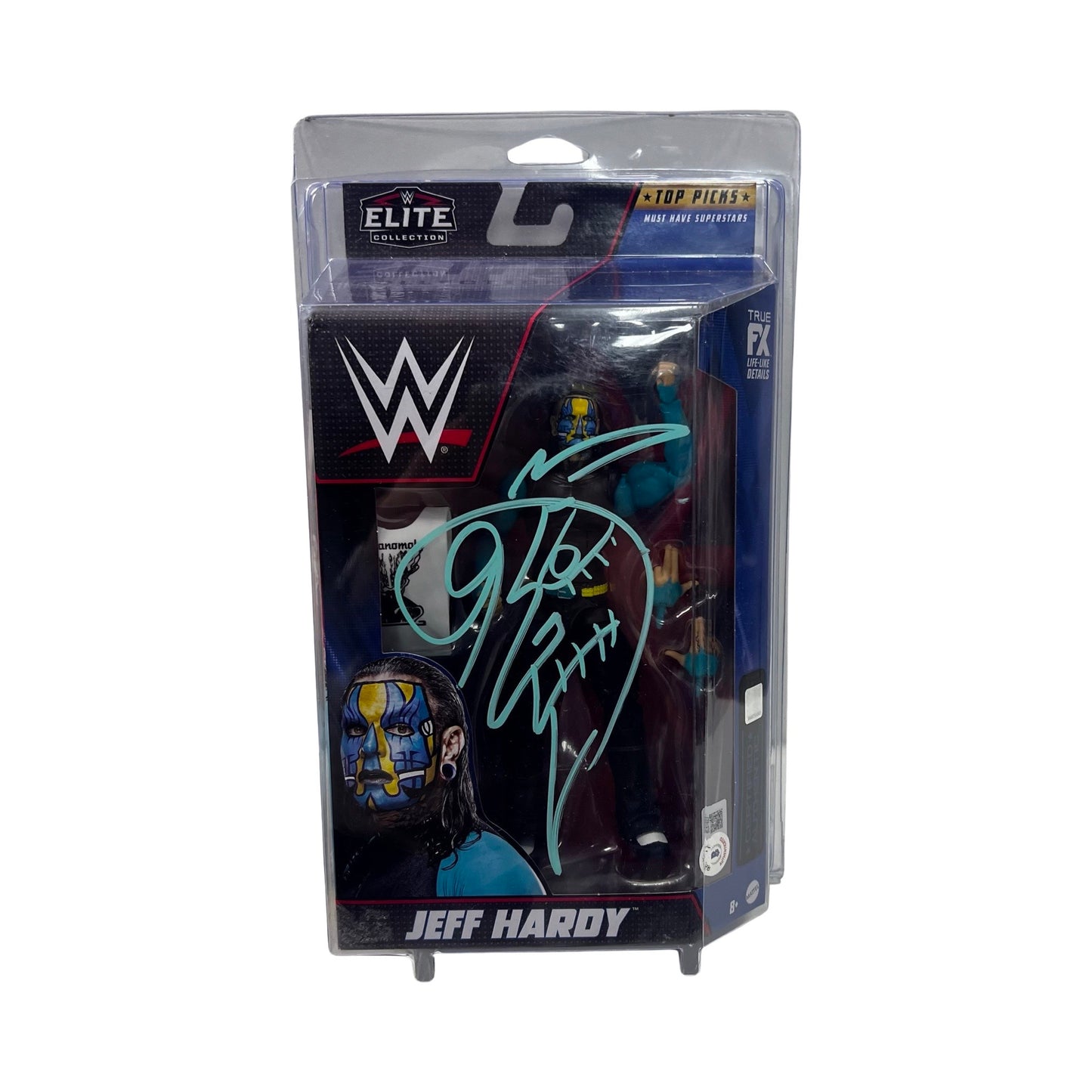 Jeff Hardy Autographed WWE Action Figure Beckett