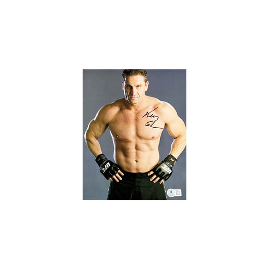 Ken Shamrock Autographed UFC Headshot 8x10 Beckett