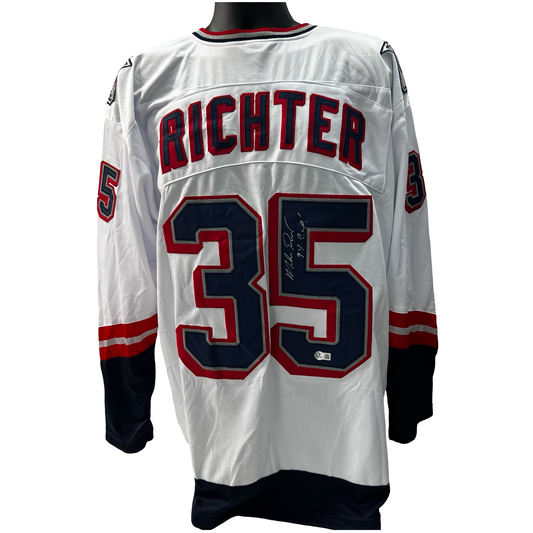 Mike Richter Autographed New York Rangers Liberty Jersey “94 Cup” Inscription Beckett