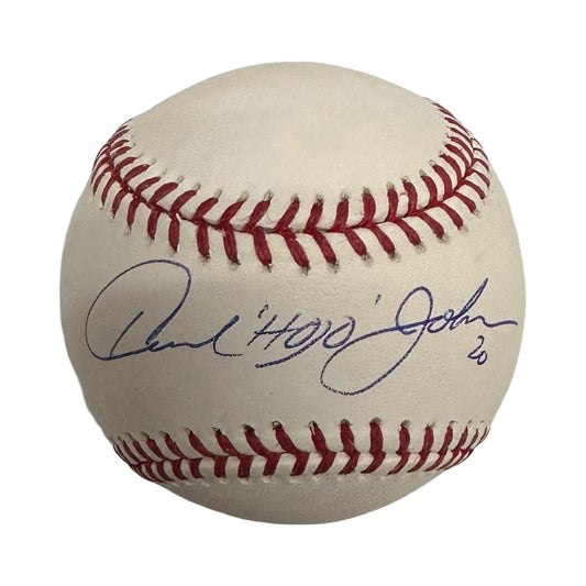 Howard Johnson Autographed OMLB Inscribed Hojo Beckett