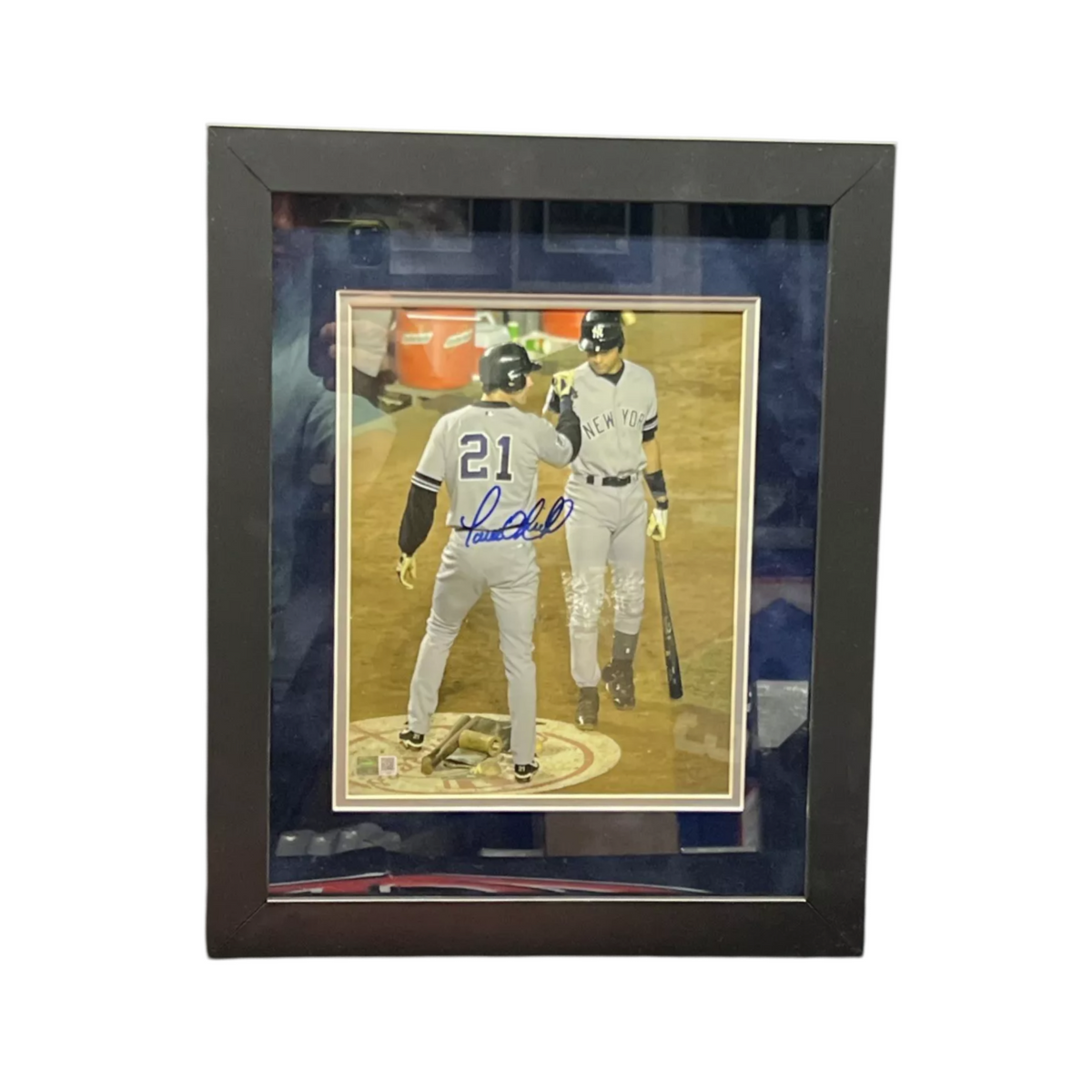 Paul O'Neill Autographed New York Yankees Framed 8x10 w/ Derek Jeter Steiner CX