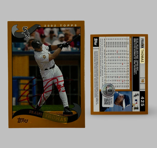 2002 Frank Thomas Topps #425 Auto Beckett