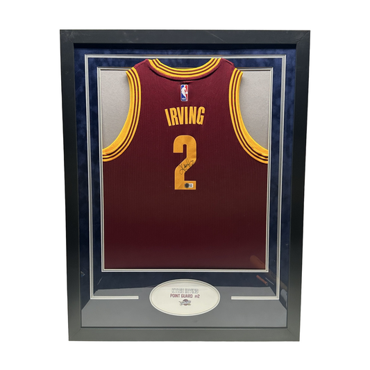 Kyrie Irving Autographed Cleveland Cavaliers Jersey Beckett - Framed
