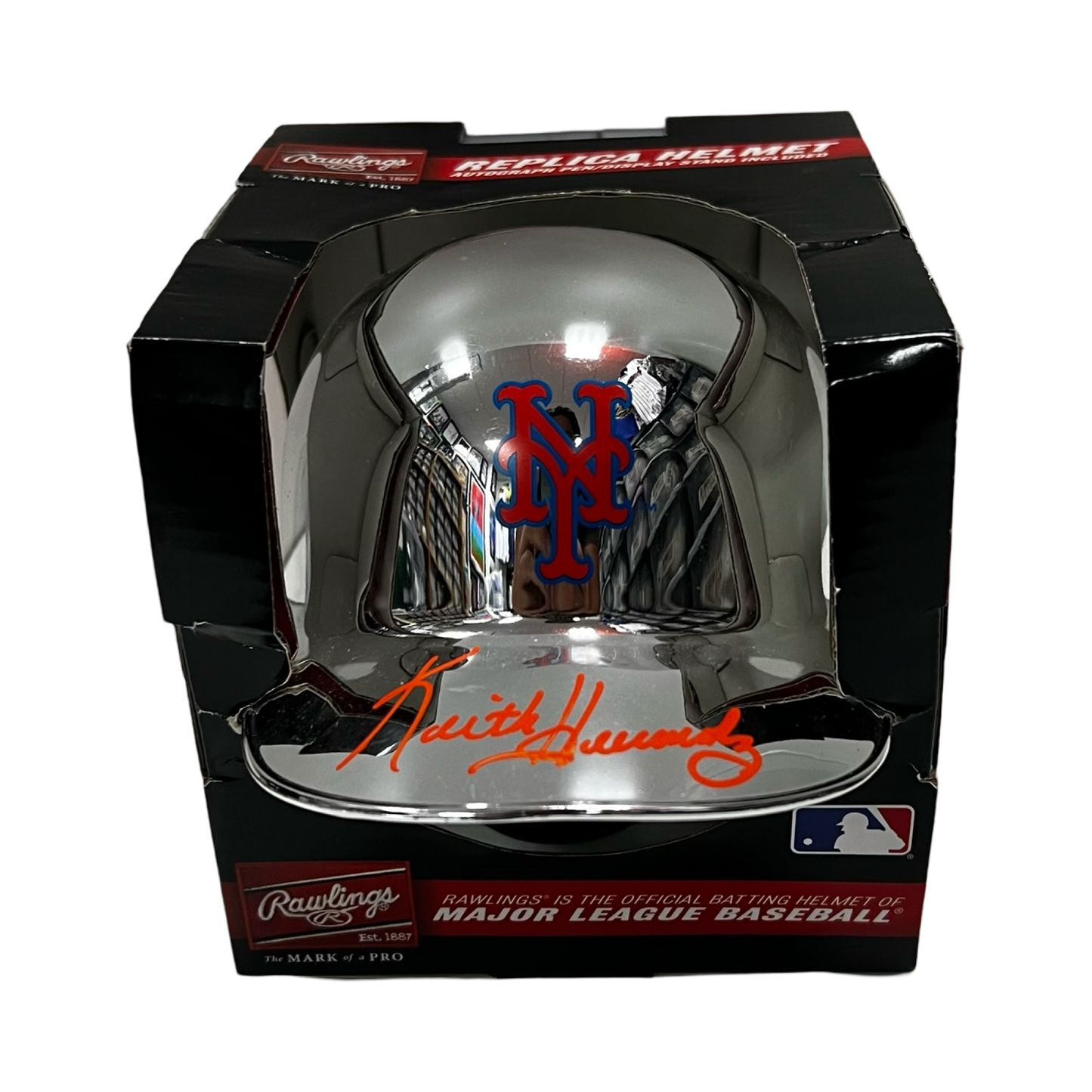 Keith Hernandez Autographed New York Mets Chrome Mini Helmet Beckett