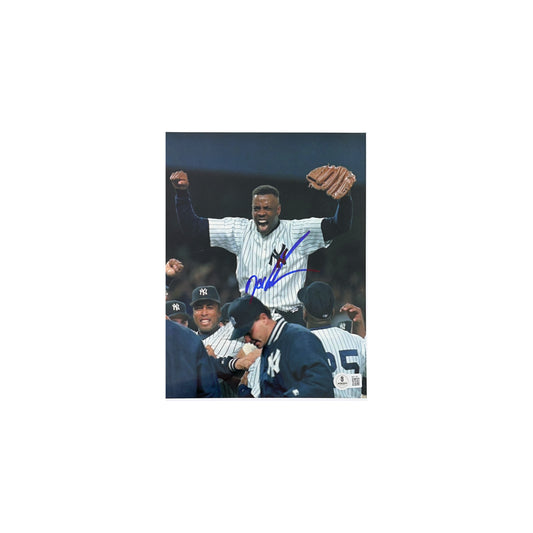 Doc Gooden Autographed New York Yankees No Hitter On Shoulders 8x10 Beckett