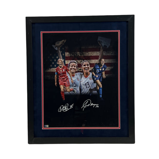 Alex Morgan & Megan Rapinoe Framed 16x20 Steiner CX