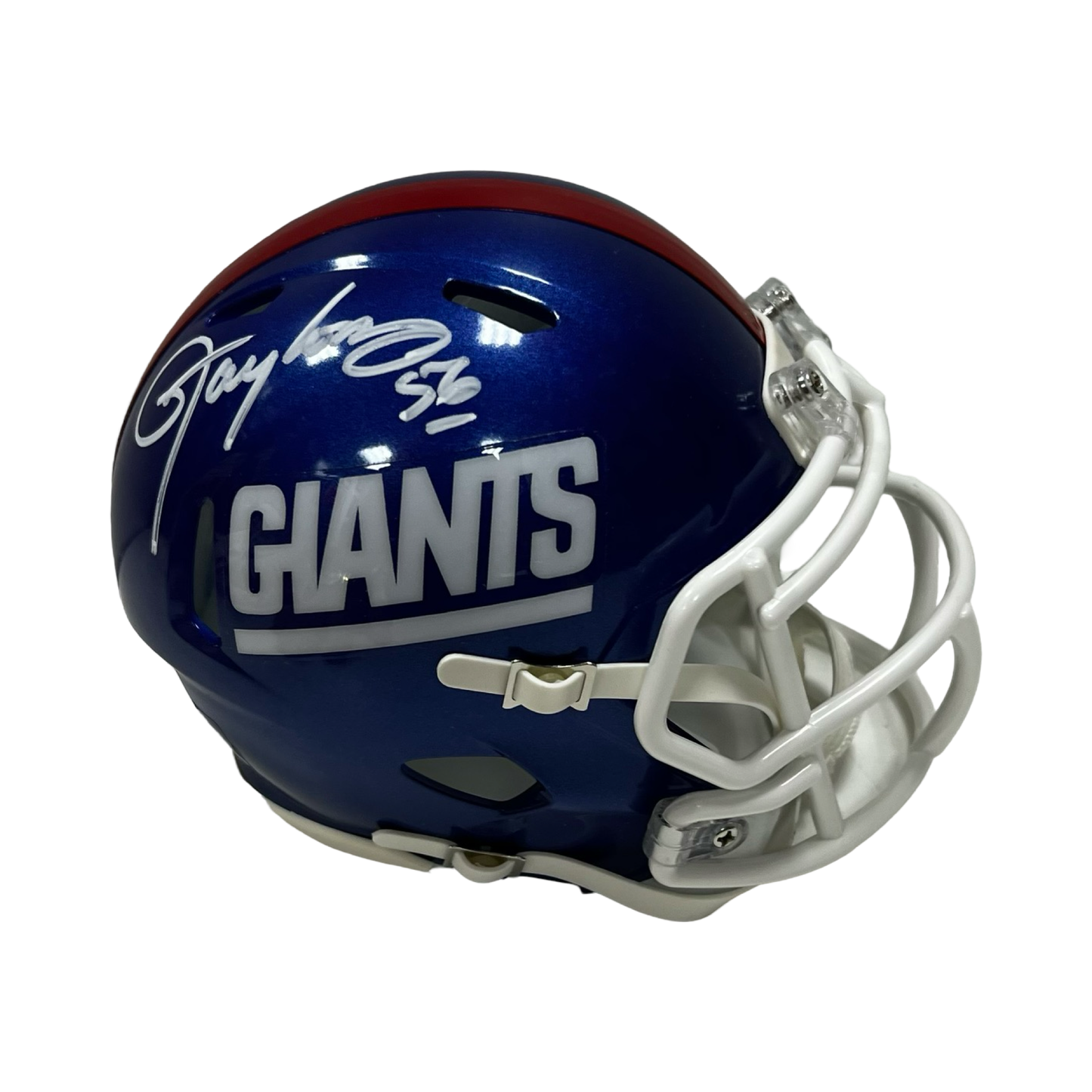 Lawrence Taylor Autographed New York Giants Speed Color Rush Mini Helmet Beckett