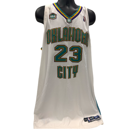 J.R. Smith Game Used NBA 2005/06 New Orleans Hornets White Jersey