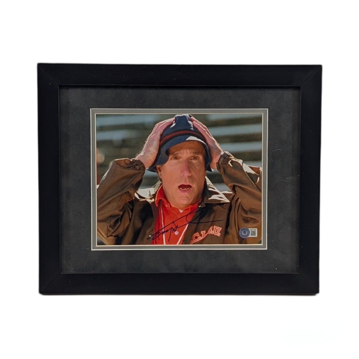 Henry Winkler Autographed The Waterboy Hands On Head Framed 8x10 Beckett
