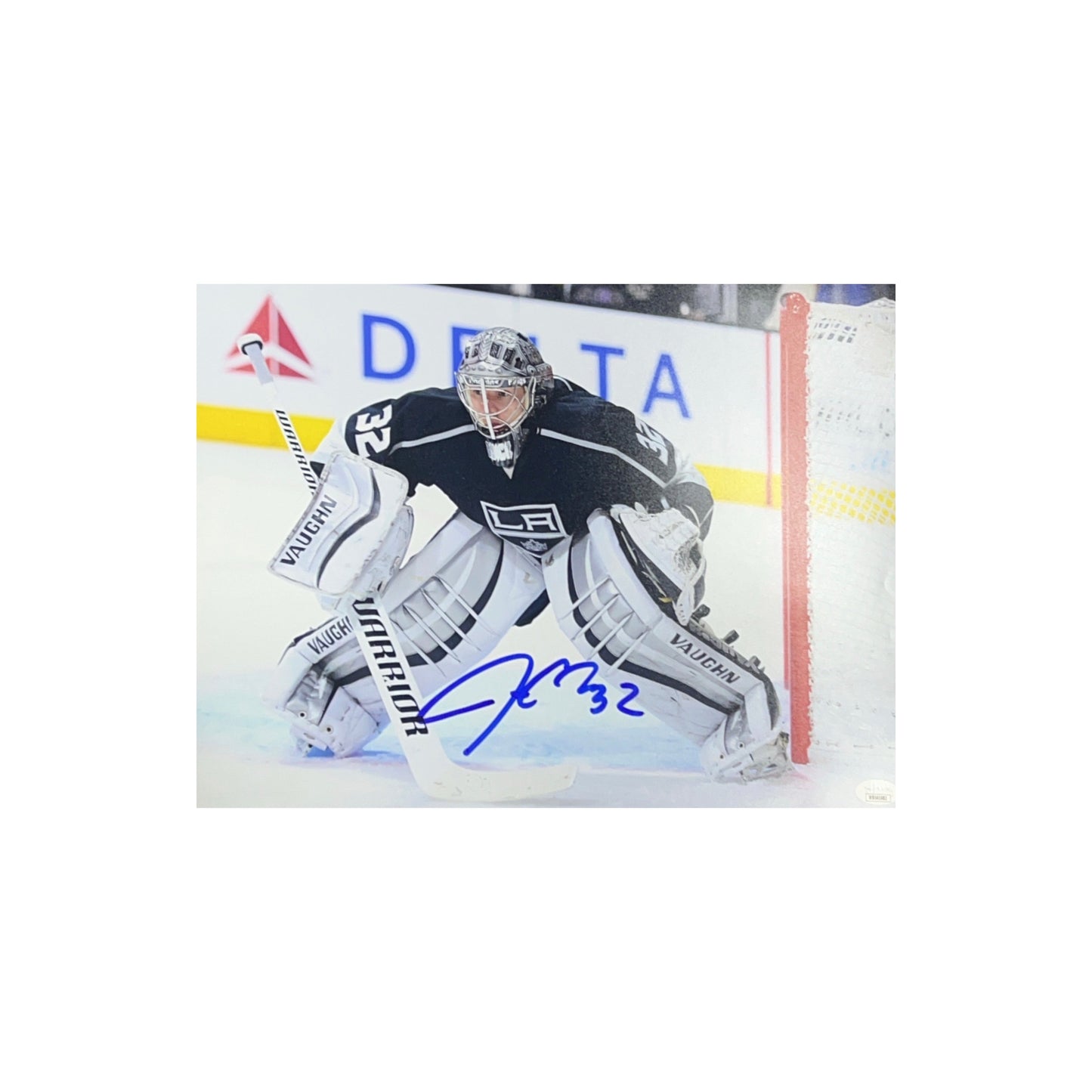 Jonathan Quick Autographed Los Angeles Kings Horizontal 11x14 JSA