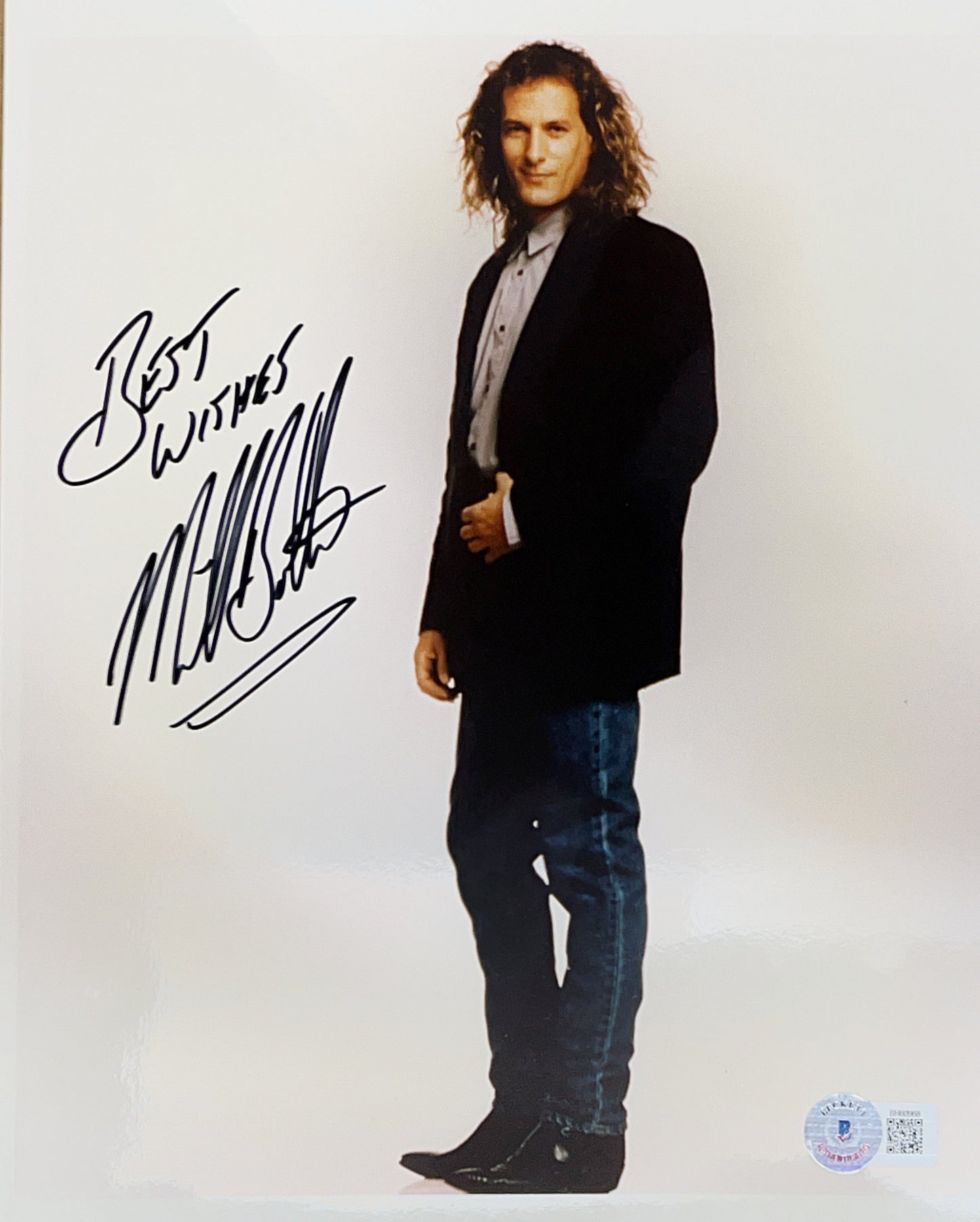 Michael Bolton Autographed 8x10 Best Wishes Beckett