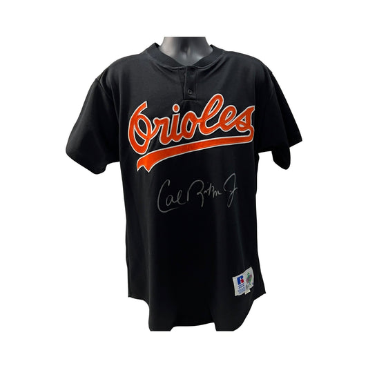 Cal Ripken Jr. Autographed Baltimore Orioles Black Russell Jersey Beckett