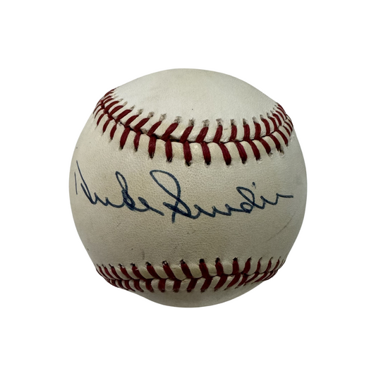 Duke Snider Autographed Brooklyn Dodgers National League Baseball JSA