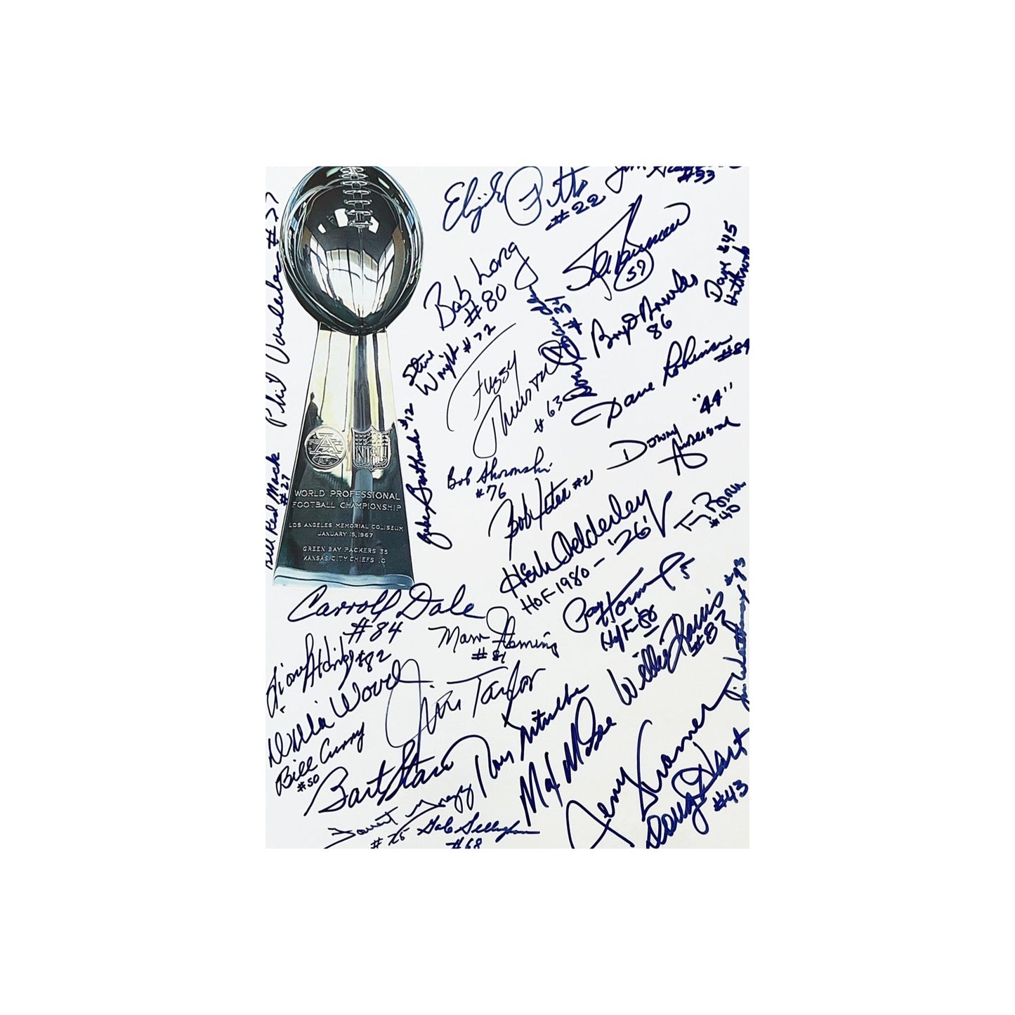 1966 Green Bay Packers Autographed Team Signed 11x15 JSA