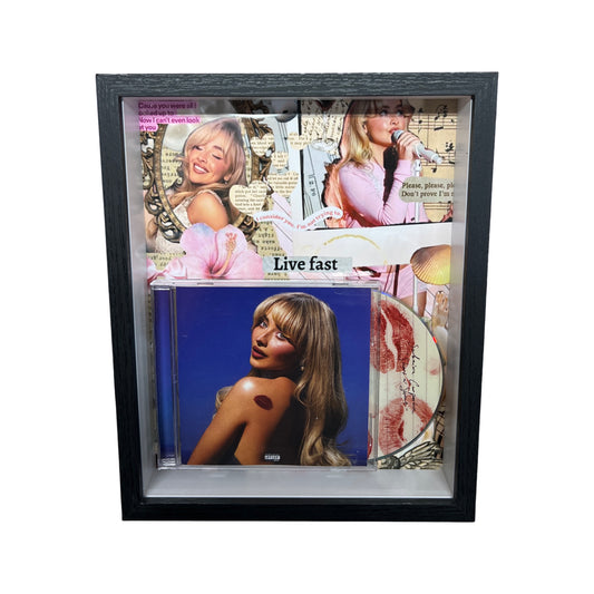 Sabrina Carter Short N' Sweet 8x10 Framed CD 2 Photo Collage Black Frame