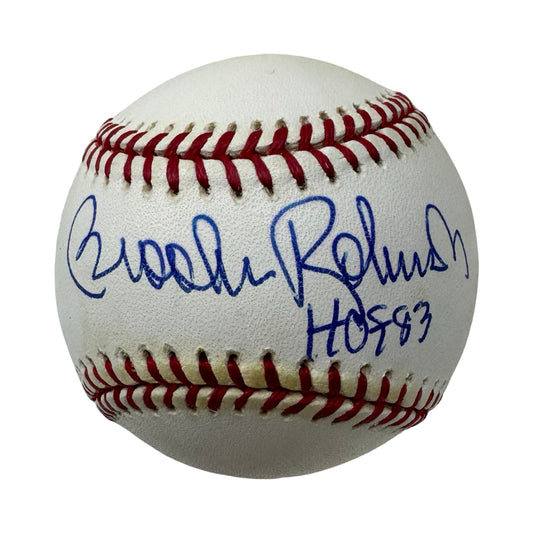 Brooks Robinson Autographed Official American League Baseball "HOF 83" Inscription JSA