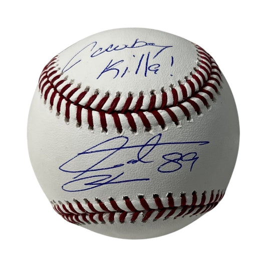 Santana Moss Autographed OMLB "Cowboy Killa!" Inscription Steiner CX