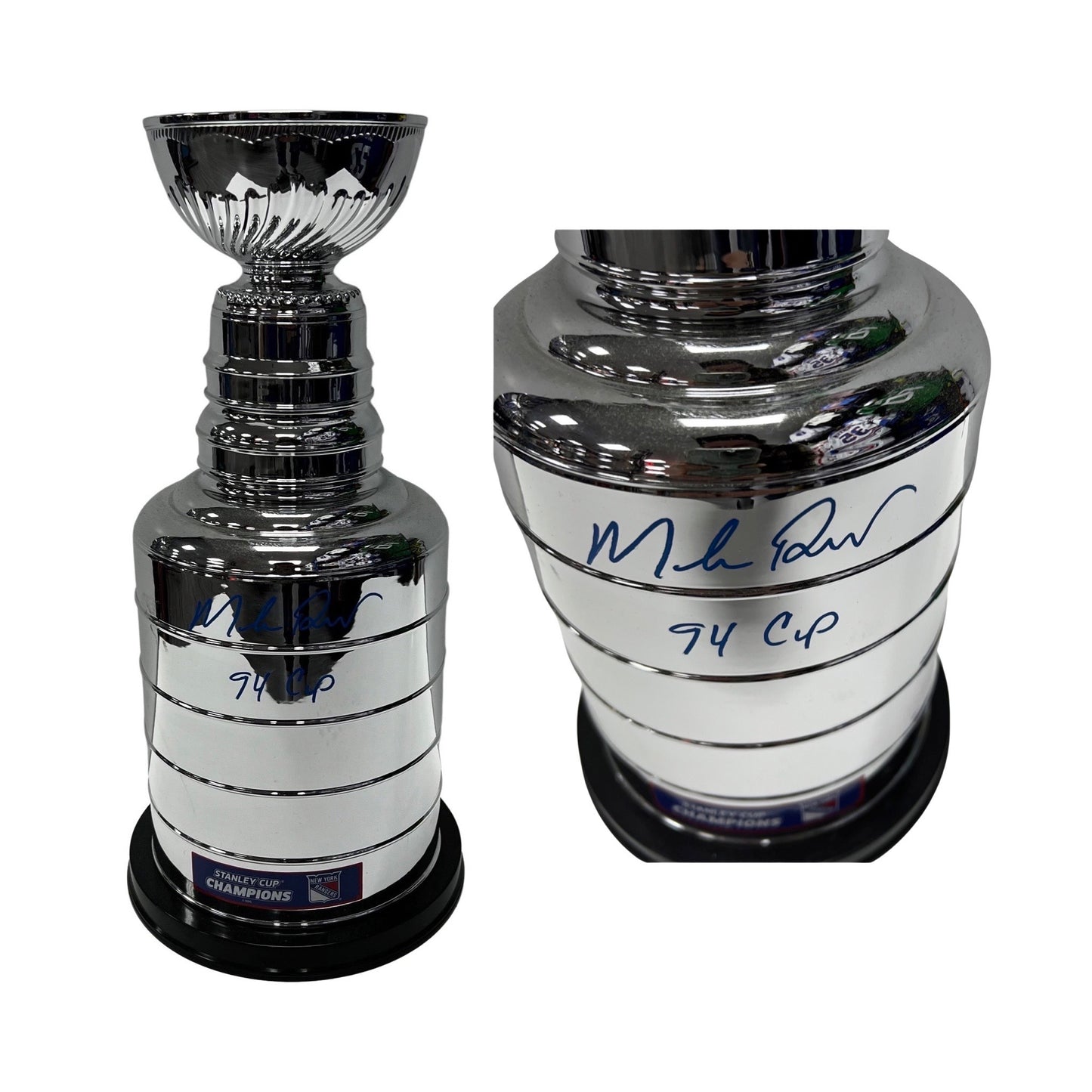 Mike Richter Autographed New York Rangers Replica Stanley Cup Trophy "94 Cup" Inscription Steiner CX