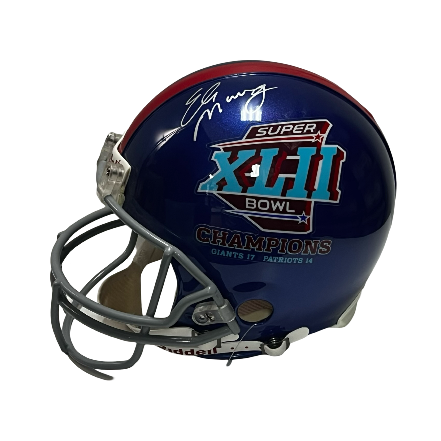 Eli Manning Autographed New York Giants Super Bowl XLII Authentic Helmet BC COA