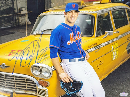 Matt Harvey Autographed New York Mets Taxi Cab 11x14 Steiner