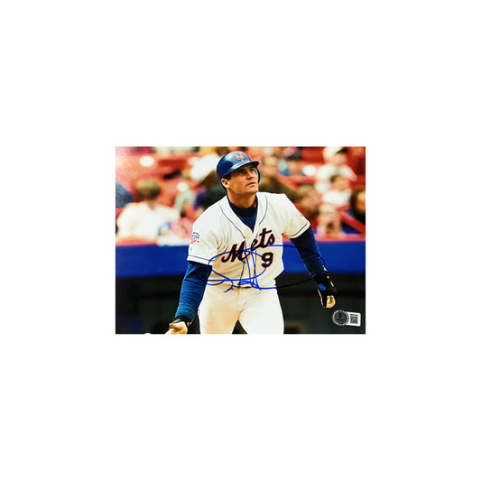Todd Hundley Autographed New York Mets Front Close-Up 8x10 Beckett